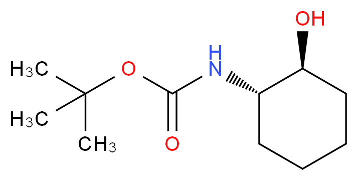 tert-butyl N-[(1S,2S)-2-hydroxycyclohexyl]carbamate_分子结构_CAS_145166-06-9