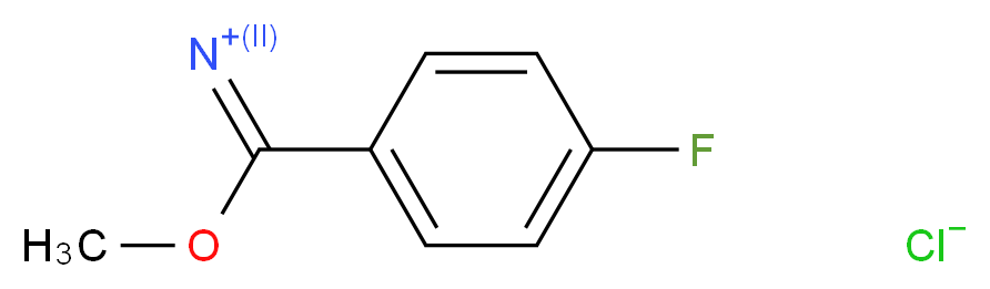 [(4-fluorophenyl)(methoxy)methylidene]azanylium chloride_分子结构_CAS_56108-05-5