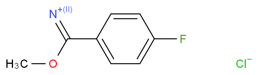 (4-FLUOROPHENYL)(METHOXY)METHANIMINIUM CHLORIDE_分子结构_CAS_56108-05-5)