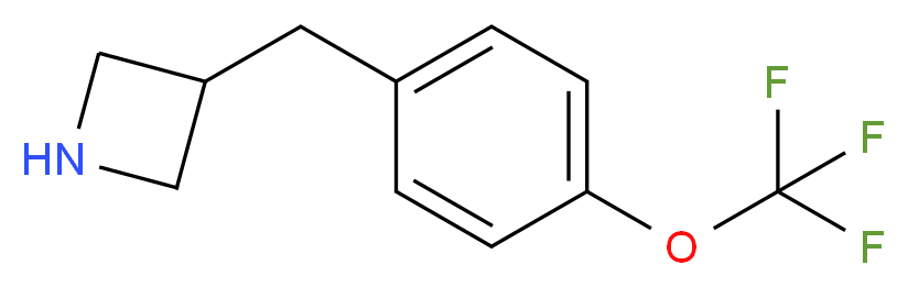 3-{[4-(trifluoromethoxy)phenyl]methyl}azetidine_分子结构_CAS_937621-11-9