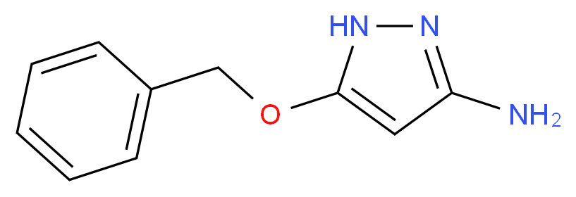 5-(benzyloxy)-1H-pyrazol-3-amine_分子结构_CAS_1000896-40-1