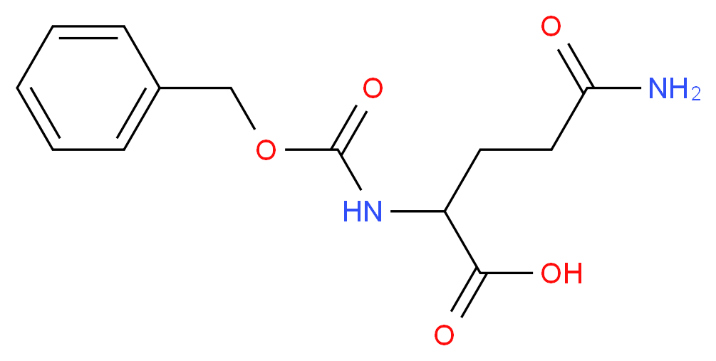 2-{[(benzyloxy)carbonyl]amino}-4-carbamoylbutanoic acid_分子结构_CAS_2650-64-8