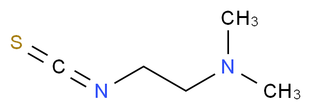 (2-Isothiocyanato-ethyl)-dimethyl-amine_分子结构_CAS_7097-89-4)