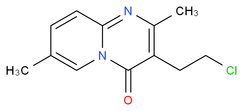 3-(2-Chloroethyl)-2,7-dimethyl-4H-pyrido[1,2-a]pyrimidin-4-one_分子结构_CAS_58837-31-3)