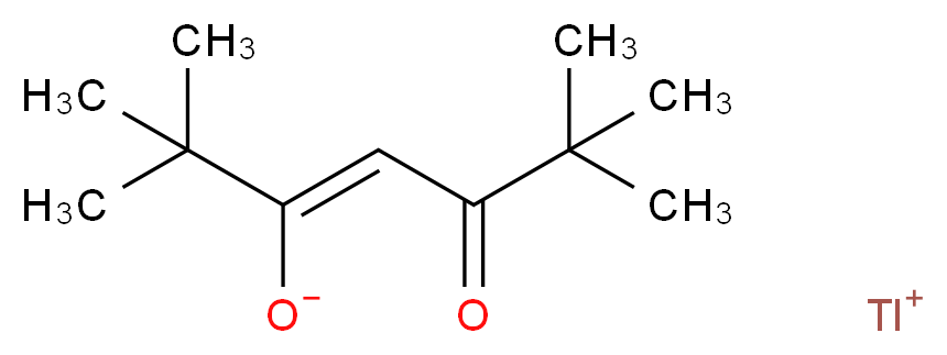 λ<sup>1</sup>-thallanylium (3Z)-2,2,6,6-tetramethyl-5-oxohept-3-en-3-olate_分子结构_CAS_56713-38-3