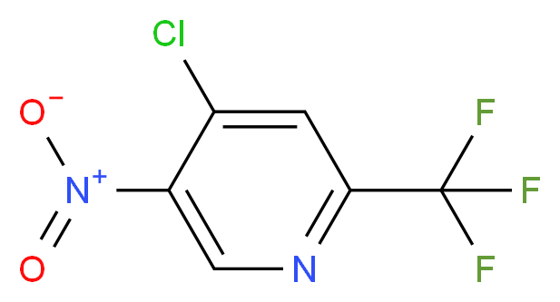 4-CHLORO-2-(TRIFLUOROMETHYL)-5-NITROPYRIDINE_分子结构_CAS_438554-45-1)