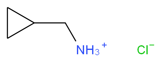cyclopropylmethanaminium chloride_分子结构_CAS_7252-53-1
