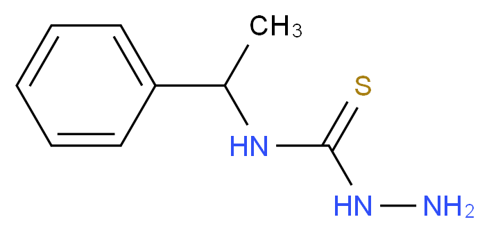 N-(1-Phenylethyl)hydrazinecarbothioamide_分子结构_CAS_21198-23-2)