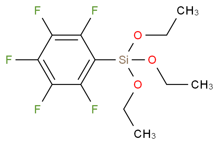 triethoxy(pentafluorophenyl)silane_分子结构_CAS_20083-34-5