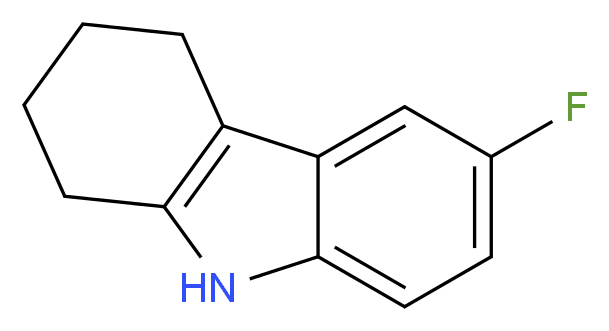 6-fluoro-2,3,4,9-tetrahydro-1H-carbazole_分子结构_CAS_2367-17-1