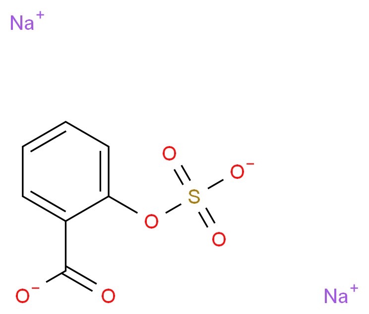 disodium 2-(sulfonatooxy)benzoate_分子结构_CAS_56343-01-2