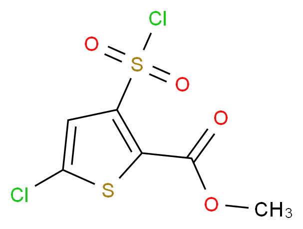 methyl 5-chloro-3-(chlorosulfonyl)thiophene-2-carboxylate_分子结构_CAS_158439-31-7