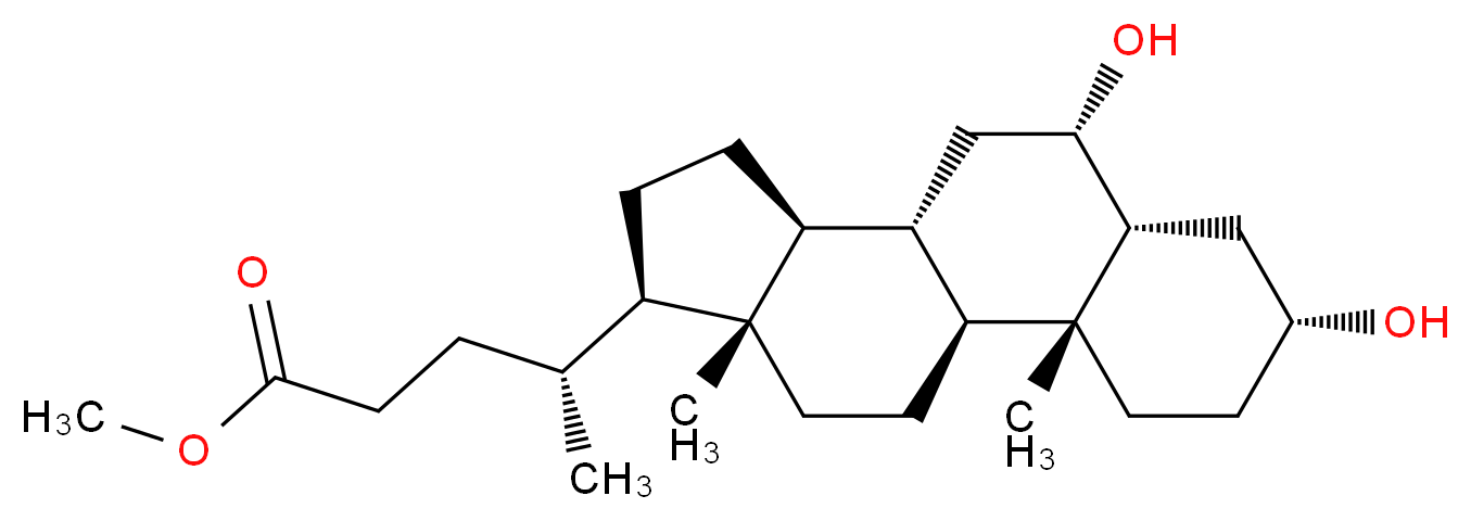 Hyodeoxycholic acid methyl ester_分子结构_CAS_2868-48-6)