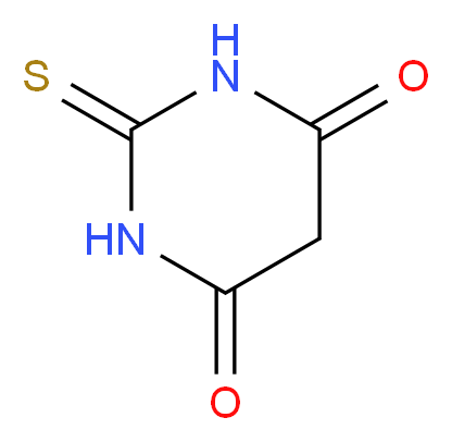 2-sulfanylidene-1,3-diazinane-4,6-dione_分子结构_CAS_504-17-6
