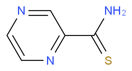 吡嗪-2-硫代酰胺_分子结构_CAS_4604-72-2)