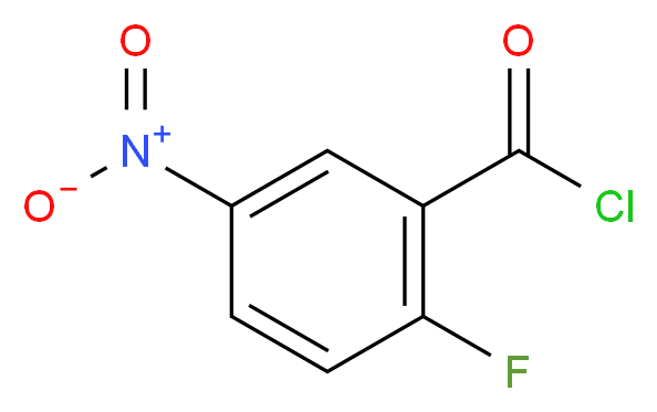 2-Fluoro-5-nitrobenzoyl chloride_分子结构_CAS_709-46-6)