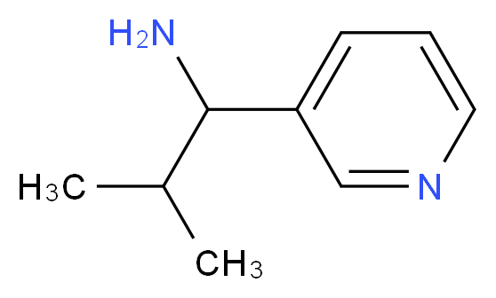 2-methyl-1-(pyridin-3-yl)propan-1-amine_分子结构_CAS_343270-47-3