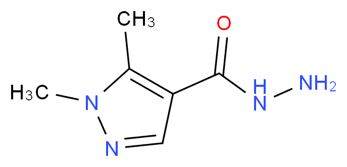 1,5-dimethyl-1H-pyrazole-4-carbohydrazide_分子结构_CAS_864948-68-5