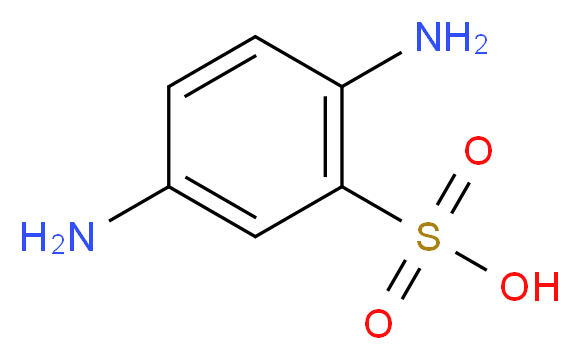 2,5-diaminobenzene-1-sulfonic acid_分子结构_CAS_88-45-9