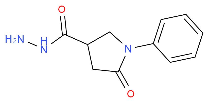 5-Oxo-1-phenylpyrrolidine-3-carbohydrazide_分子结构_CAS_)
