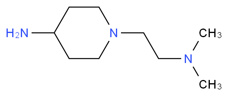 1-[2-(dimethylamino)ethyl]piperidin-4-amine_分子结构_CAS_926219-84-3