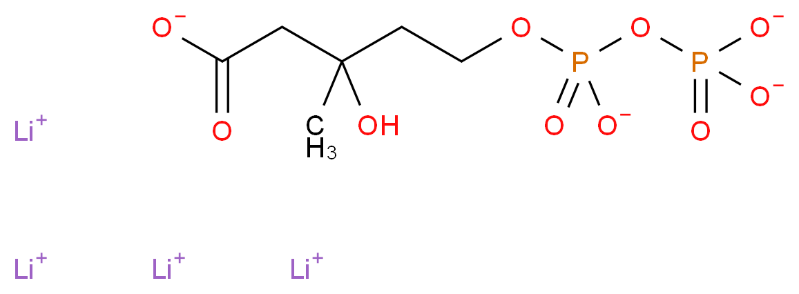 (R)-Mevalonic acid 5-pyrophosphate tetralithium salt_分子结构_CAS_)