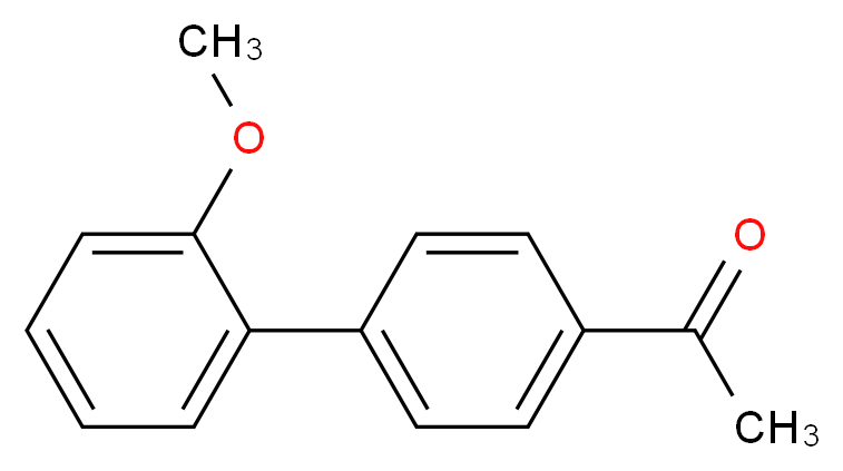 1-(2'-Methoxy[1,1'-biphenyl]-4-yl)ethanone_分子结构_CAS_)