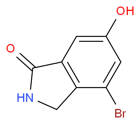 4-Bromo-6-hydroxyisoindolin-1-one_分子结构_CAS_808127-76-6)