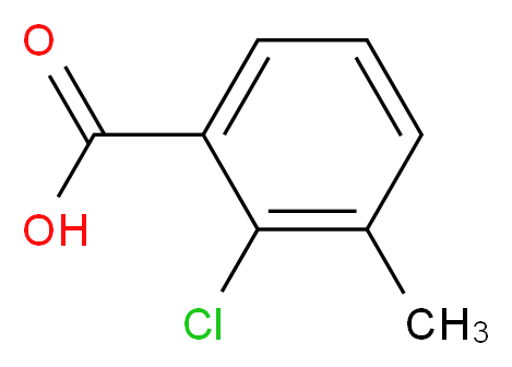 2-Chloro-3-methylbenzoic acid_分子结构_CAS_15068-35-6)