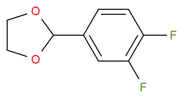 2-(3,4-difluorophenyl)-1,3-dioxolane_分子结构_CAS_773101-62-5