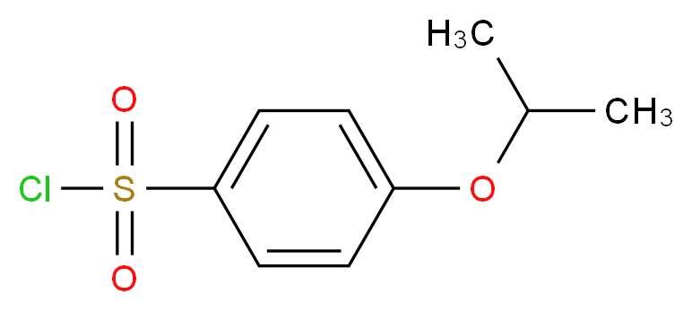 4-异丙氧基苯磺酰氯_分子结构_CAS_98995-40-5)