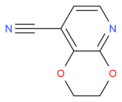 2,3-Dihydro-[1,4]dioxino[2,3-b]pyridine-8-carbonitrile_分子结构_CAS_)