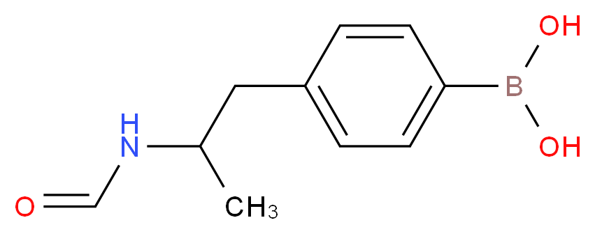 [4-(2-formamidopropyl)phenyl]boronic acid_分子结构_CAS_397843-67-3