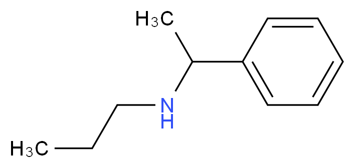 (1-phenylethyl)(propyl)amine_分子结构_CAS_66896-60-4