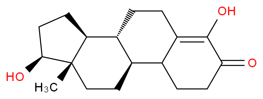 (1S,10R,11S,14S,15S)-6,14-dihydroxy-15-methyltetracyclo[8.7.0.0^{2,7}.0^{11,15}]heptadec-6-en-5-one_分子结构_CAS_4721-69-1