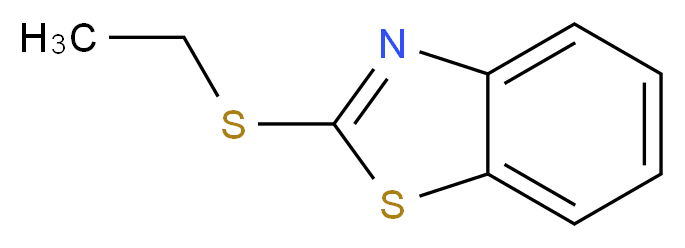 2-(Ethylthio)benzothiazole_分子结构_CAS_2757-92-8)