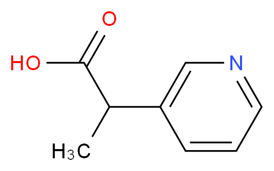 2-(pyridin-3-yl)propanoic acid_分子结构_CAS_)