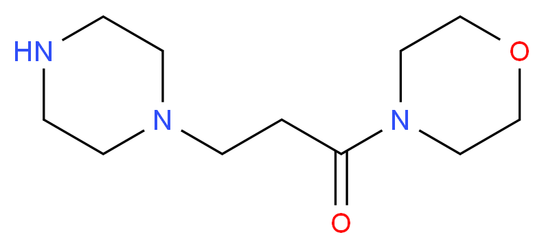 1-MORPHOLIN-4-YL-3-PIPERAZIN-1-YL-PROPAN-1-ONE_分子结构_CAS_886363-67-3)