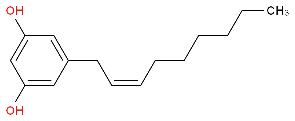 5-[(2Z)-non-2-en-1-yl]benzene-1,3-diol_分子结构_CAS_253158-28-0