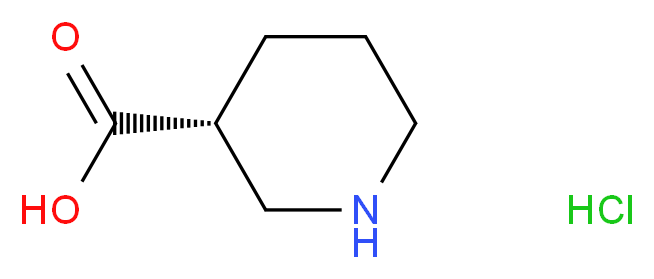 (3R)-piperidine-3-carboxylic acid hydrochloride_分子结构_CAS_885949-15-5
