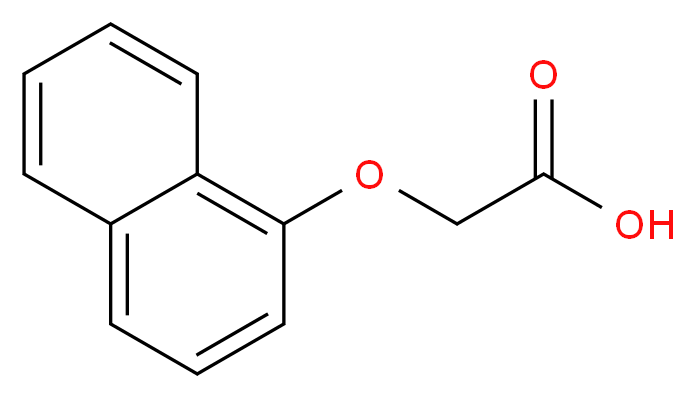 2-(naphthalen-1-yloxy)acetic acid_分子结构_CAS_2976-75-2