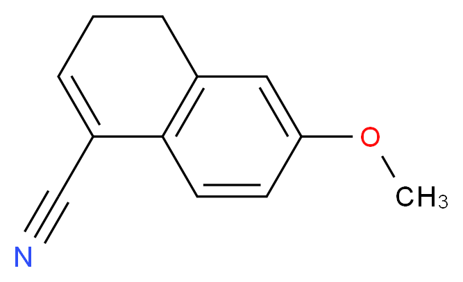 6-Methoxy-3,4-dihydronaphthalene-1-carbonitrile_分子结构_CAS_6398-50-1)