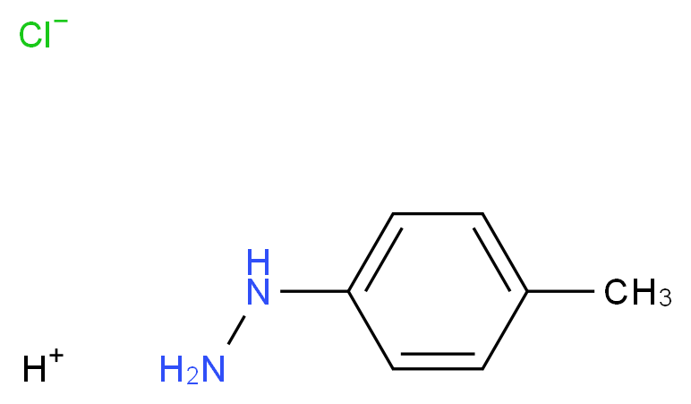 hydrogen (4-methylphenyl)hydrazine chloride_分子结构_CAS_637-60-5
