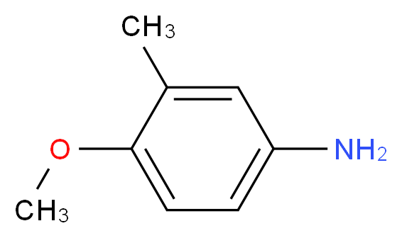 4-methoxy-3-methylaniline_分子结构_CAS_136-90-3