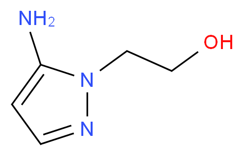 5-Amino-1-(2-hydroxyethyl)pyrazole_分子结构_CAS_73616-27-0)