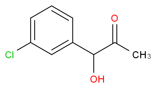 1-(3-Chlorophenyl)-2-hydroxy-1-propanone_分子结构_CAS_152943-33-4)