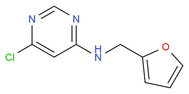 N-(6-Chloro-4-pyrimidinyl)-N-(2-furylmethyl)amine_分子结构_CAS_)