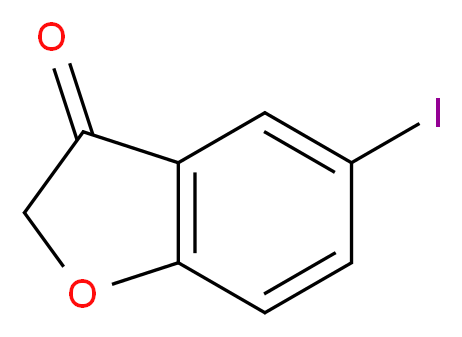 5-iodo-2,3-dihydro-1-benzofuran-3-one_分子结构_CAS_60770-51-6