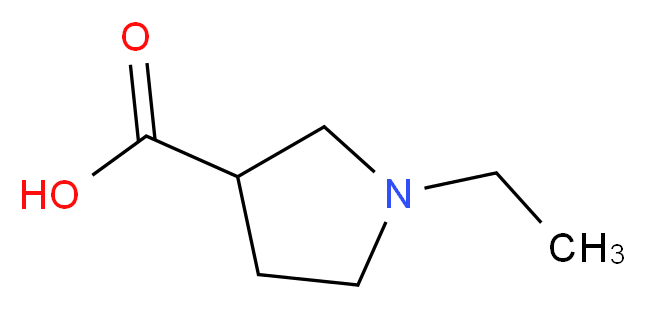 1-ethylpyrrolidine-3-carboxylic acid_分子结构_CAS_5370-36-5
