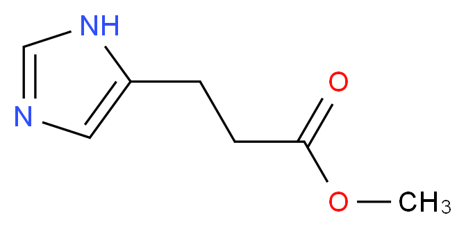 Methyl 3-(Imidazol-4-yl) Propionate_分子结构_CAS_31434-93-2)